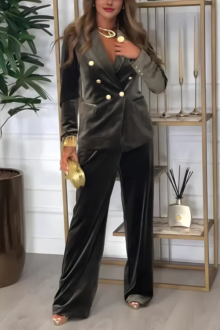 Peyton™ | Chic Velvet Two-Piece Set