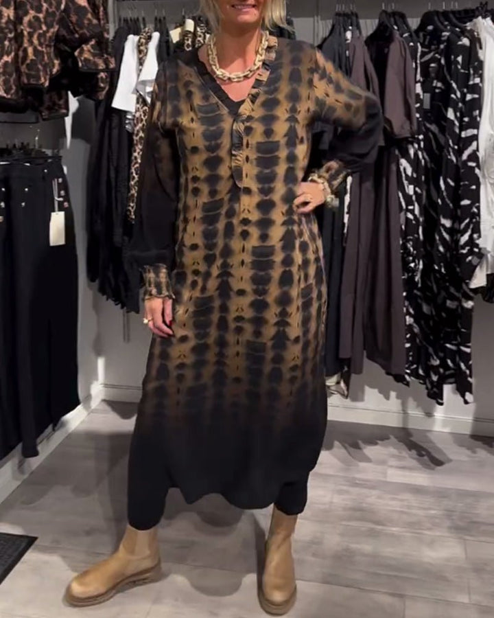 ALICE | CASUAL LONGSLEEVE SUMMER MIDI DRESS