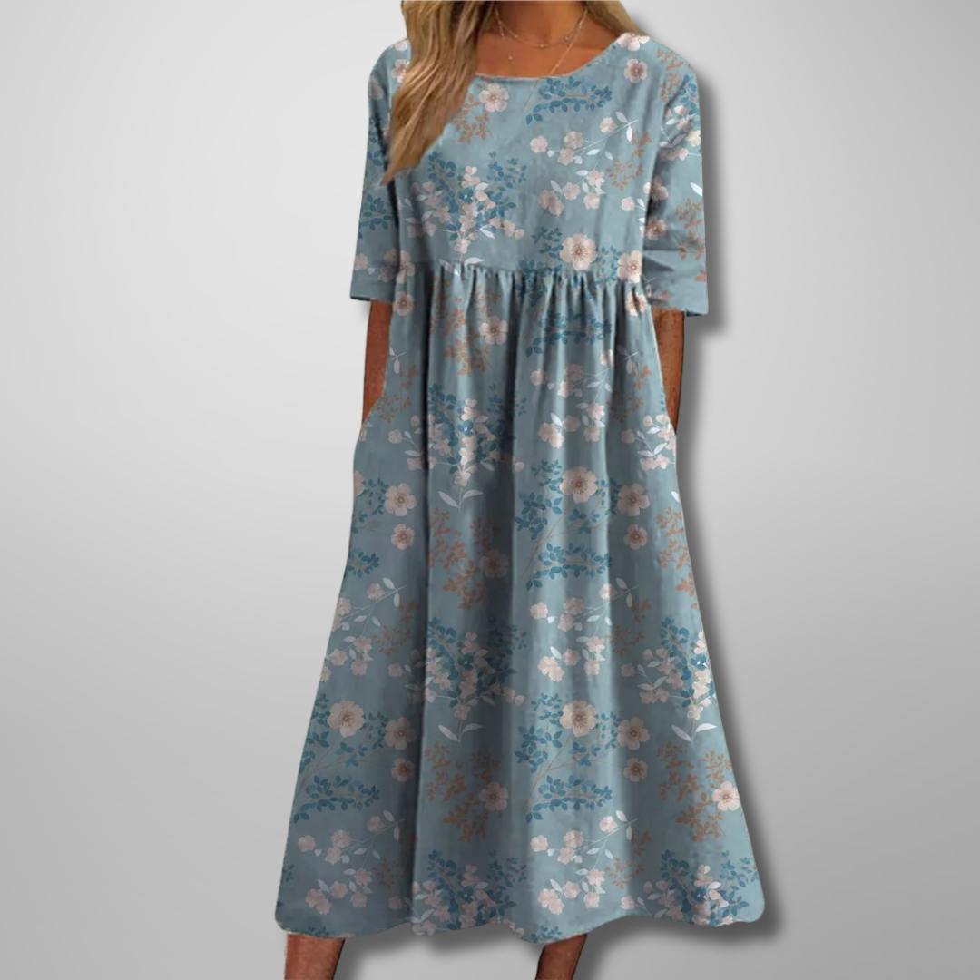Gail | Women's Relaxed Floral Casual Midi Dress