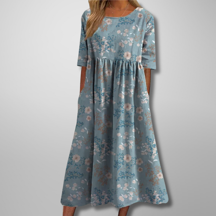 Gail | Women's Relaxed Floral Casual Midi Dress