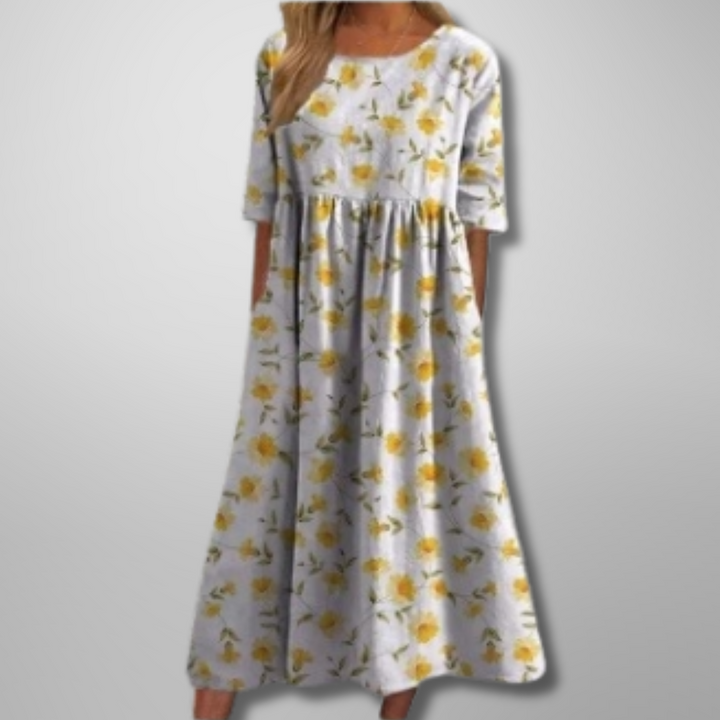 Gail | Women's Relaxed Floral Casual Midi Dress