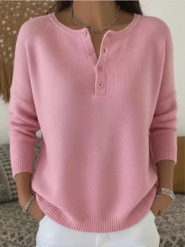 Skye™ | Button-up V-neck Sweater