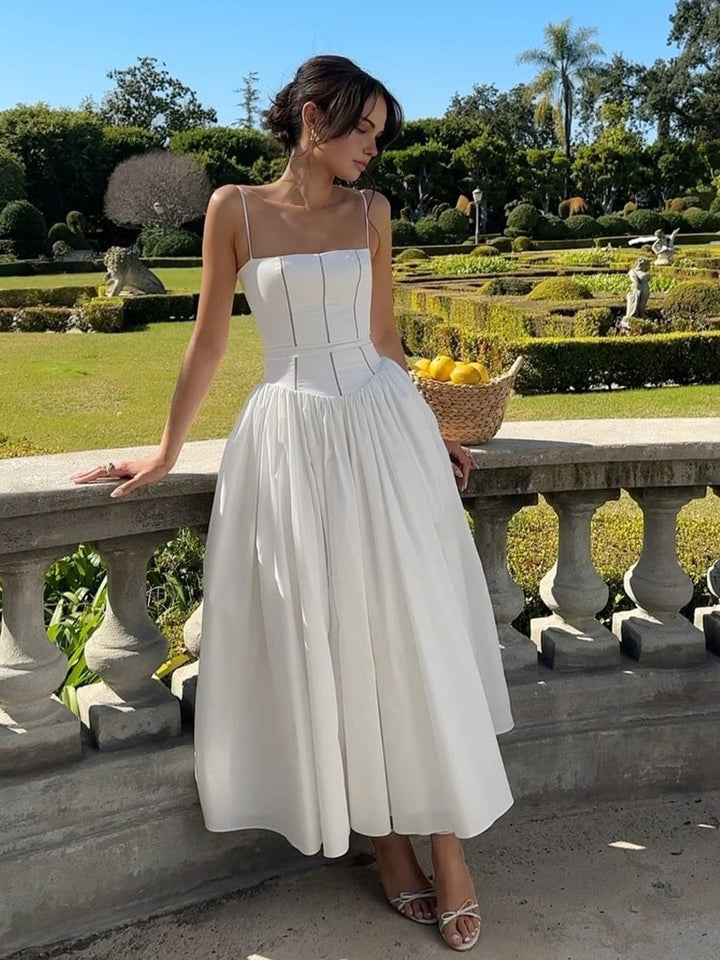Riet | Women's Midi A-Line Wedding Guest Dress
