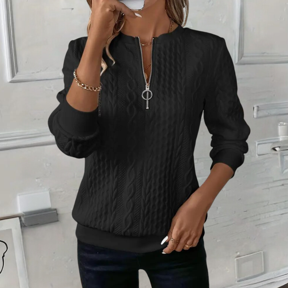 Esme | Zip Up Sweater