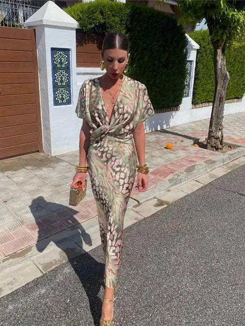 DARNA | WOMEN'S ELEGANT WRAP SUMMER DRESS