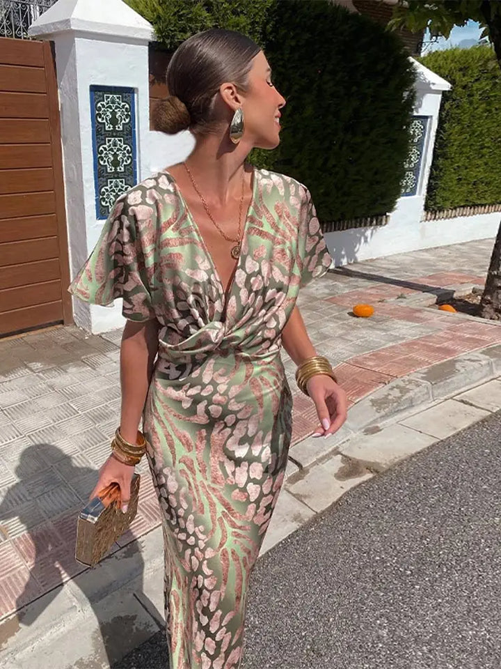 DARNA | WOMEN'S ELEGANT WRAP SUMMER DRESS