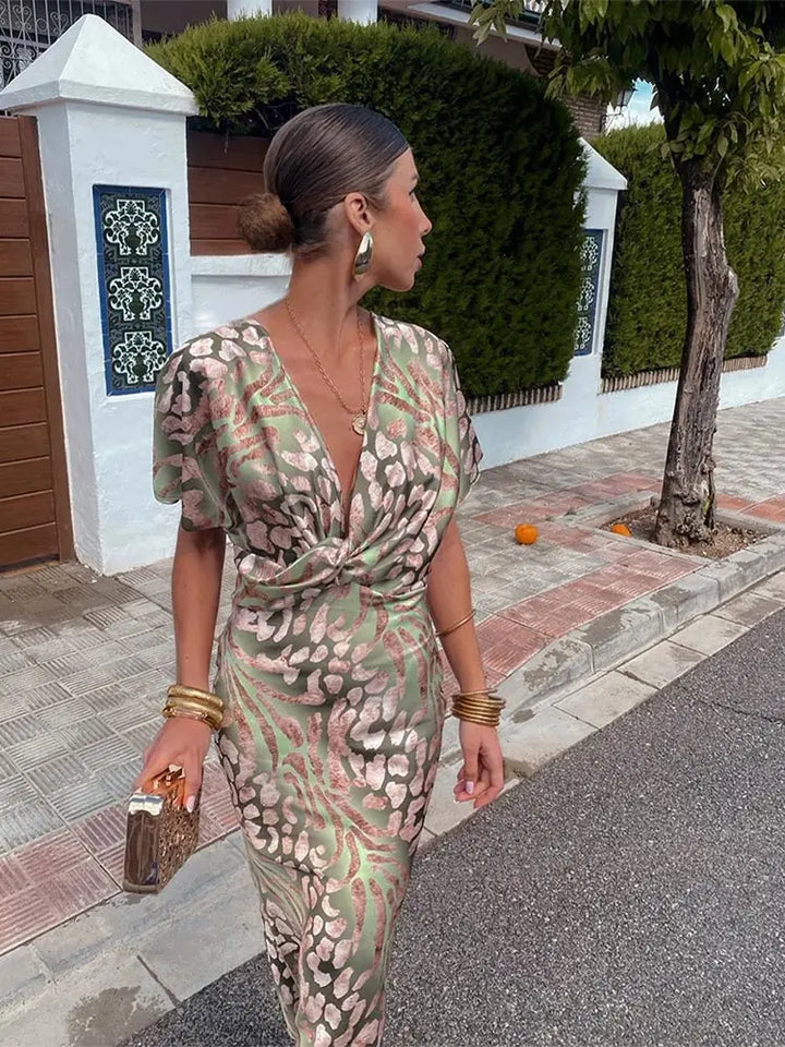 DARNA | WOMEN'S ELEGANT WRAP SUMMER DRESS