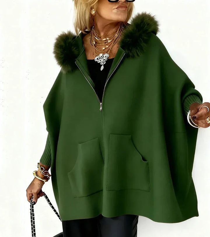 ARABELLE™ | Casual Hooded Coat with Fur Collar