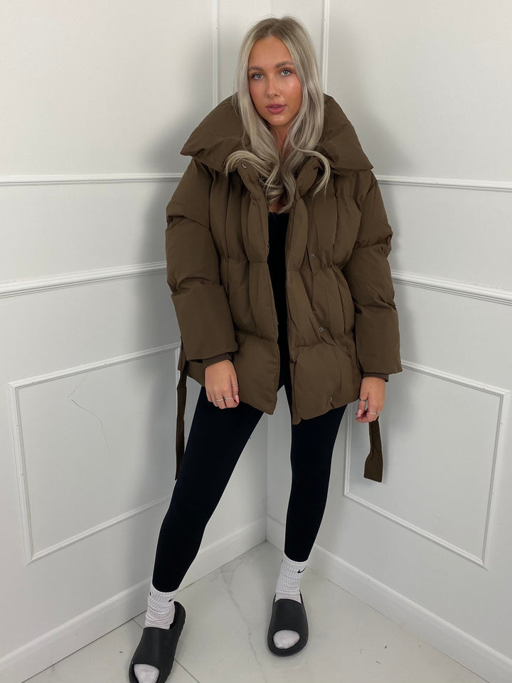 CALISTA™ | Puffer Coat with Short Belt