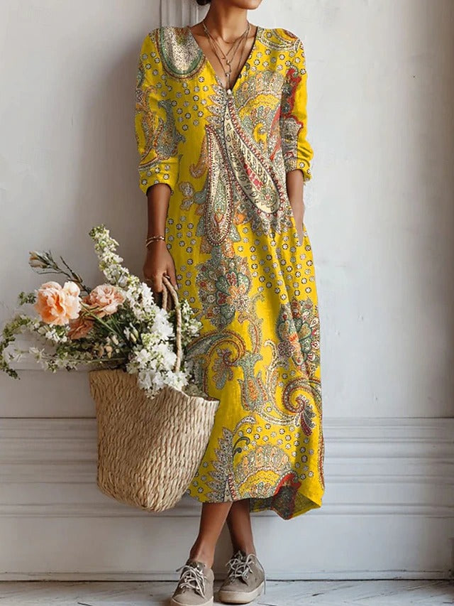LEIRE | Ethnic Style Maxi Dress