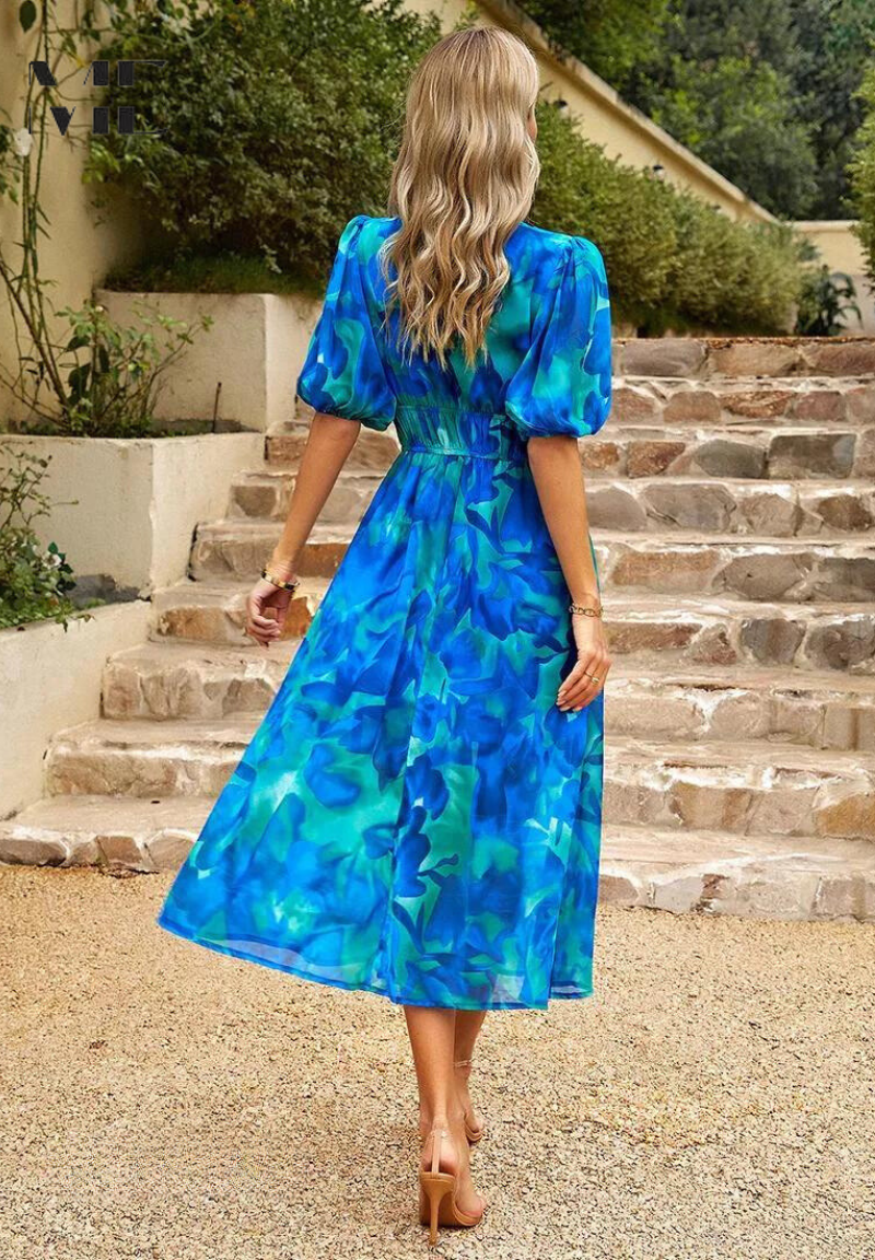 Monica | Women's Summer Floral Midi Dress