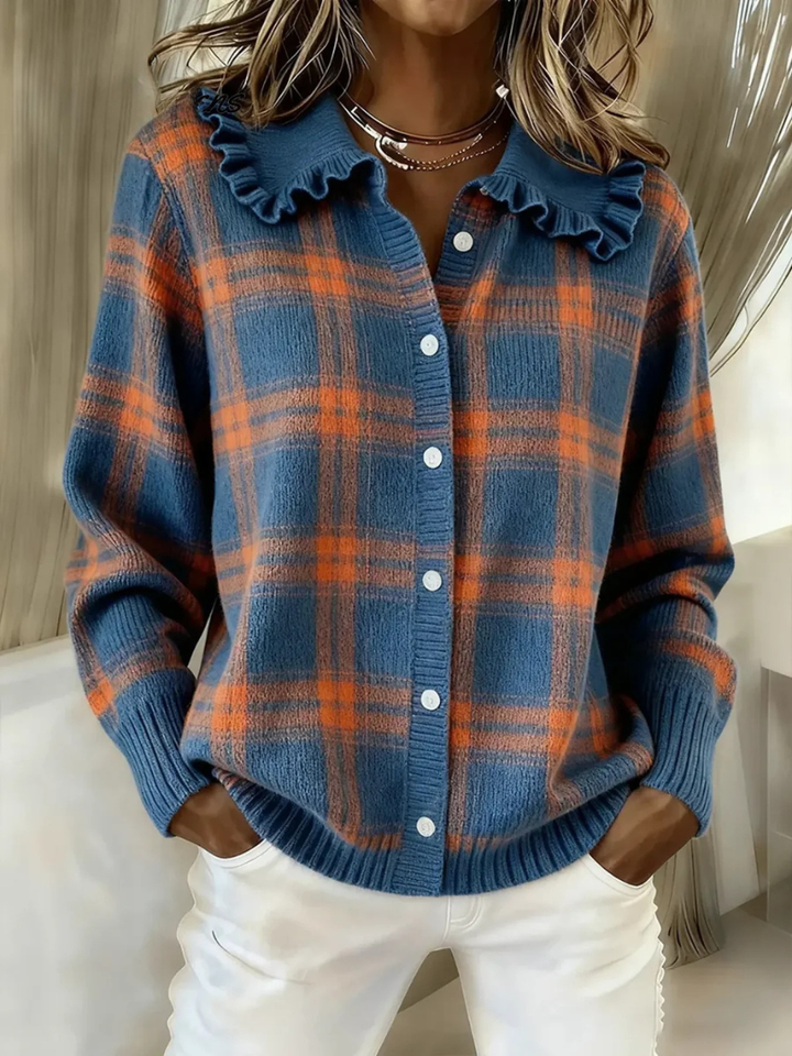 Elira™ | CollarCharm Knit Cardigan