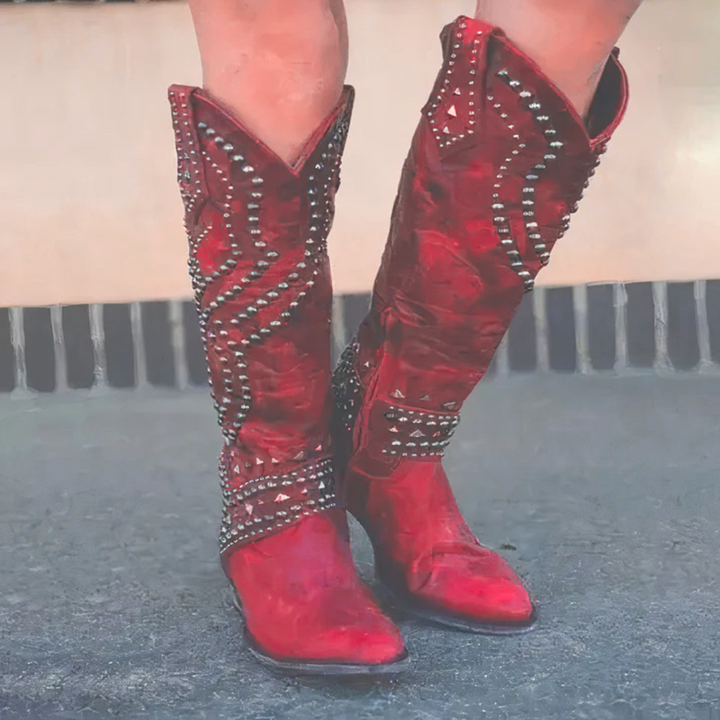 Briana™ | Western Knee-High Boots