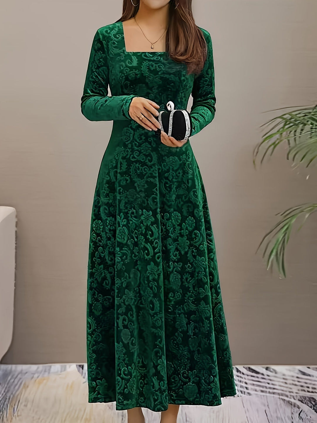 Roos | Women's Evening Floral Midi Dress