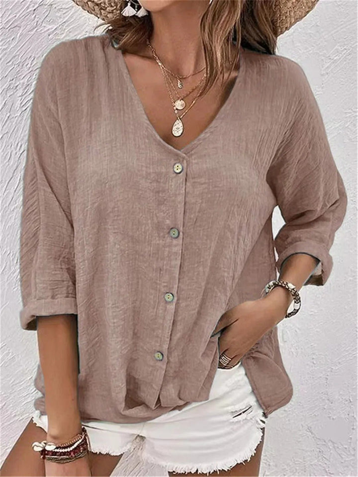 FAYO | BREEZY V-NECK SUMMER TOP