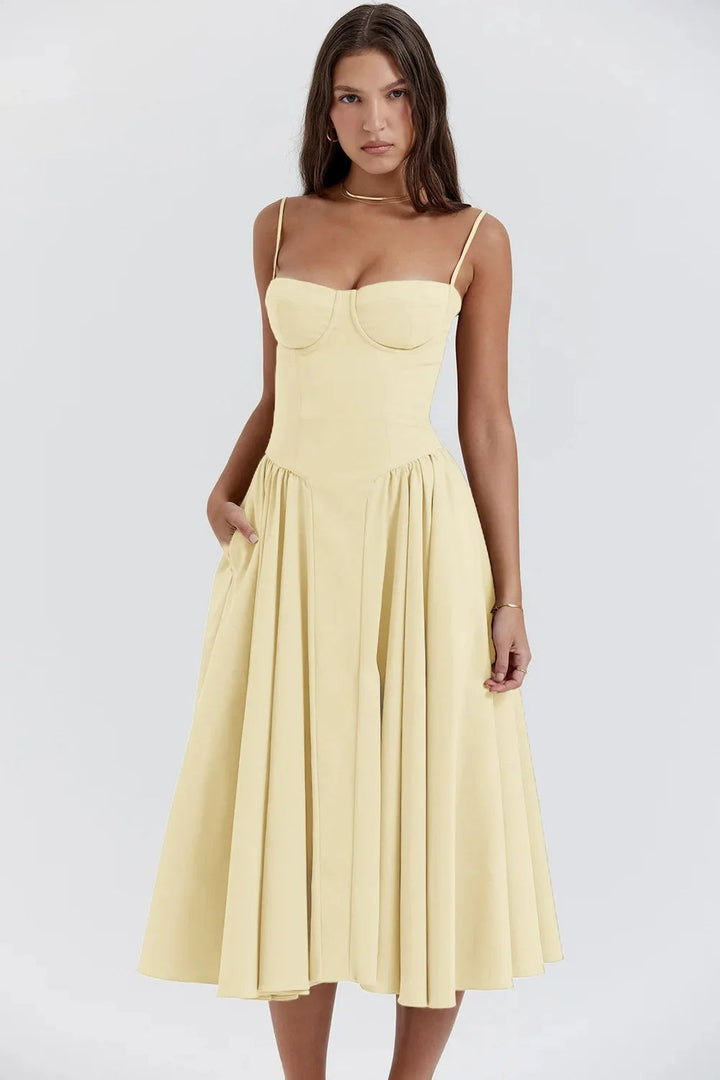 Sasha | Women's A-line Bridesmaid Midi Dress