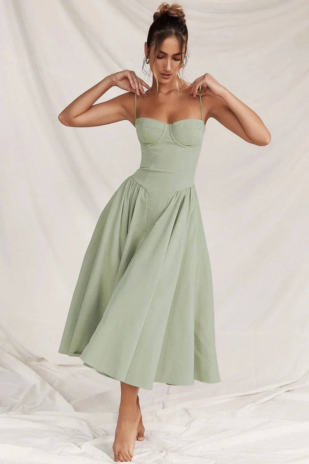 Sasha | Women's A-line Bridesmaid Midi Dress