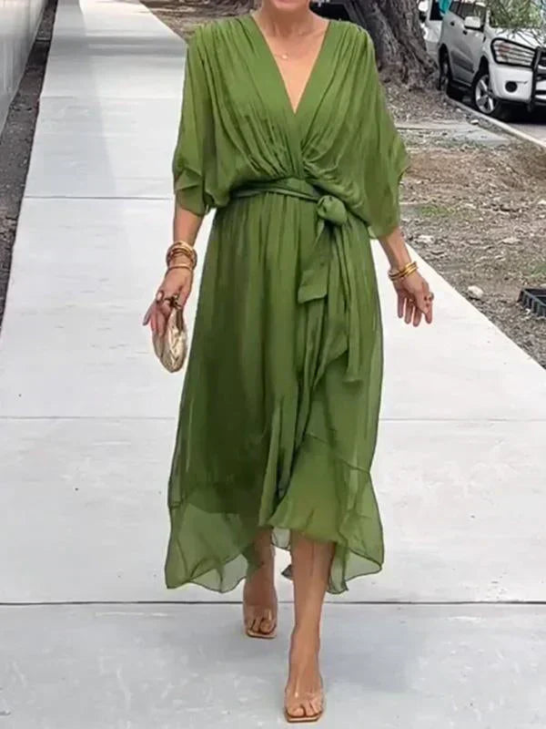 Whitney | Women's Summer V-Neck Maxi Dress