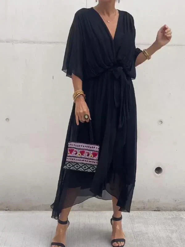 Whitney | Women's Summer V-Neck Maxi Dress