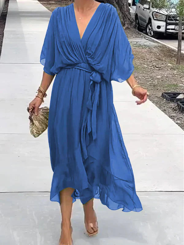 Whitney | Women's Summer V-Neck Maxi Dress