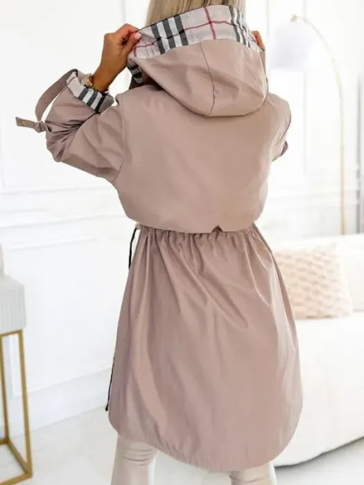 NATALIE™ | WOMEN'S COAT WITH FRONT ZIP AND MODERN DESIGN