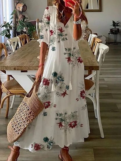 Luna | Summer Boho Midi Dress